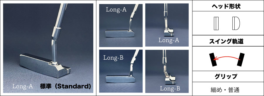 パターのネック形状