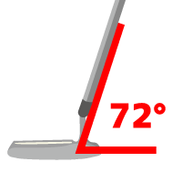 シャフトライ角72度